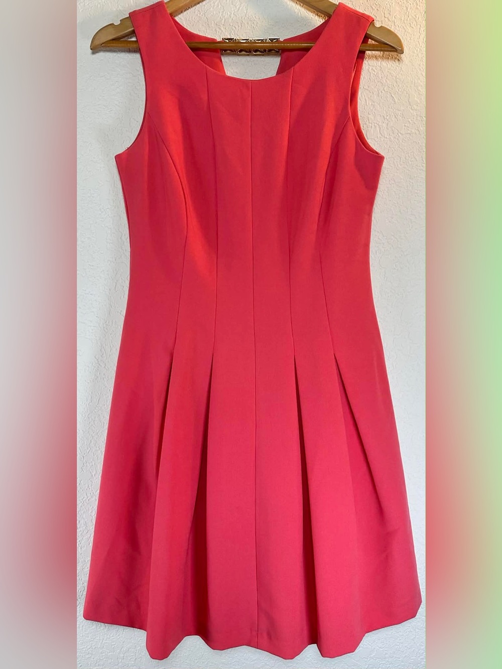Donna Ricco Pink Sleeveless Fit-and-Flare Midi Dress
